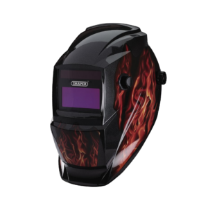 Androware Adjustable Auto Darkening Welding Helmet Red